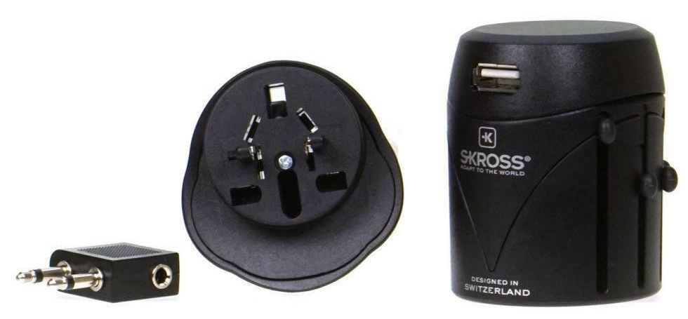 Skross Classic USB Adapter Black