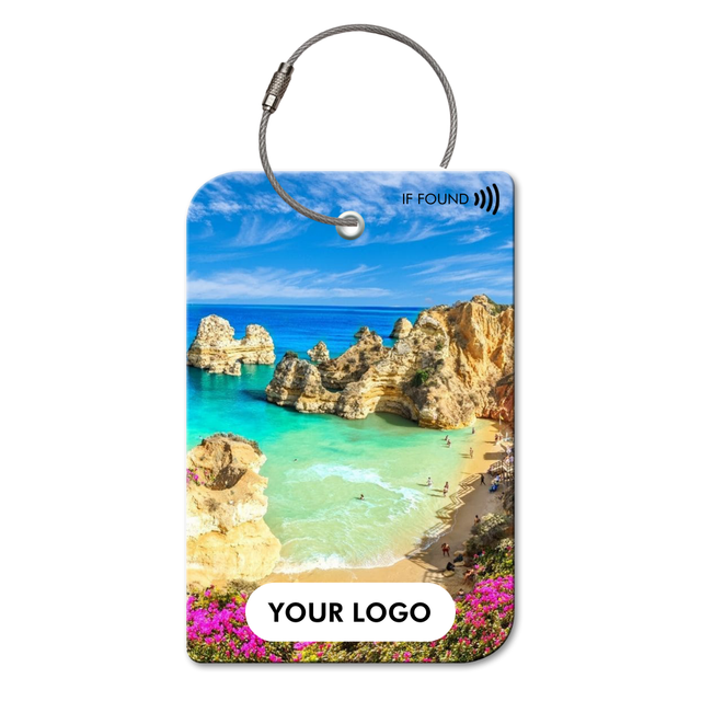 Beach luggage tags discount