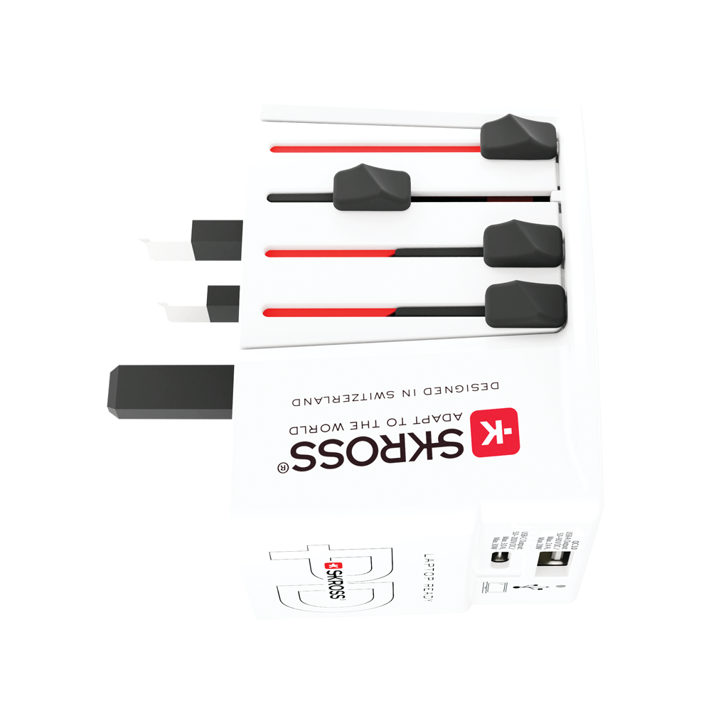 Skross MUV USB AC30PD travel adapter UK SKR-0285