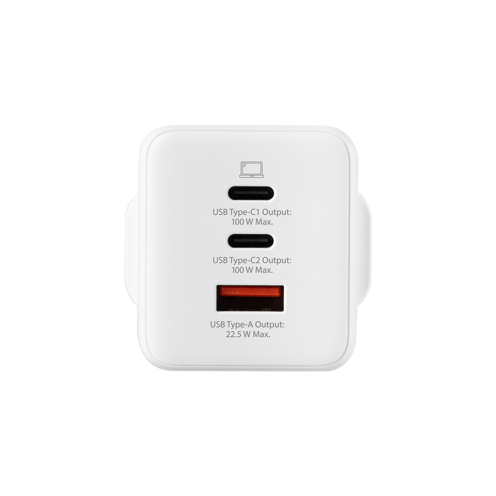 Skross USB Charger. Power Charger 100W GaN UK Front