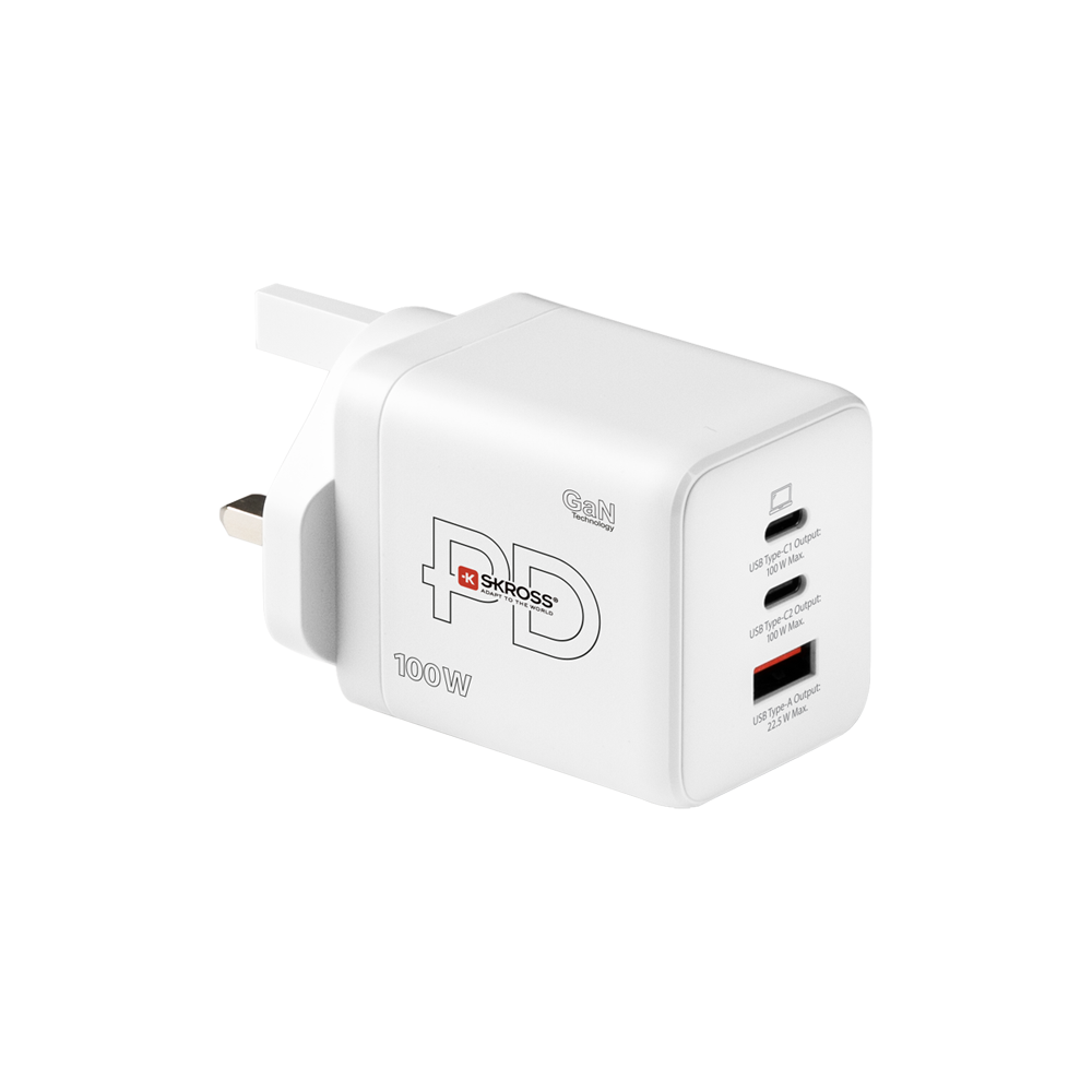 Skross USB Charger. Power Charger 100W GaN UK
