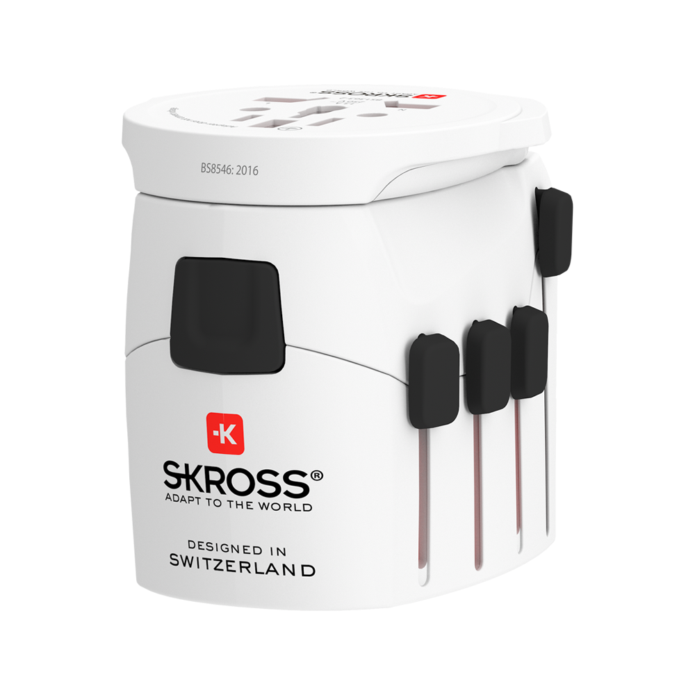 Skross 3-Pole PRO + USB AC30PD - World Travel Adapter