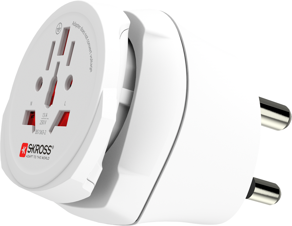 Skross 3-Pole Combo World to South Africa Travel Adapter