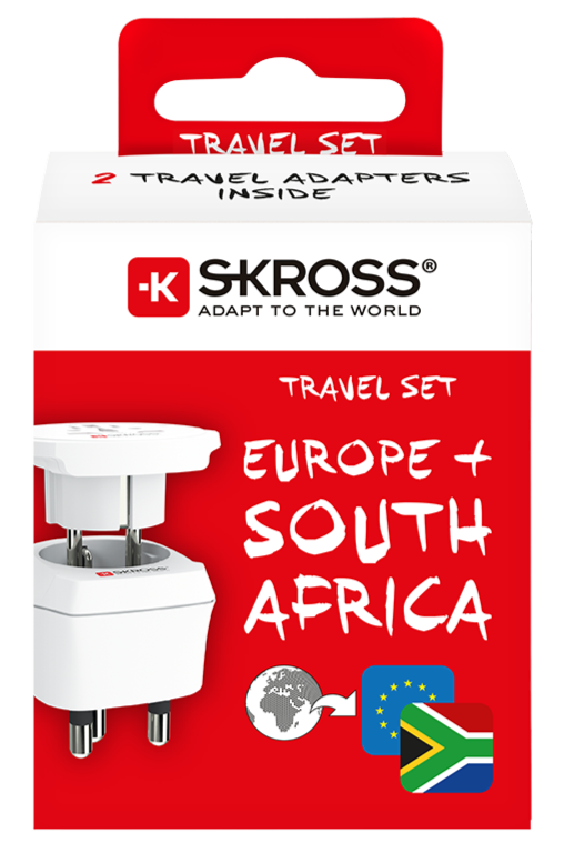 Skross 3-Pole Combo World to South Africa Travel Adapter Packaging