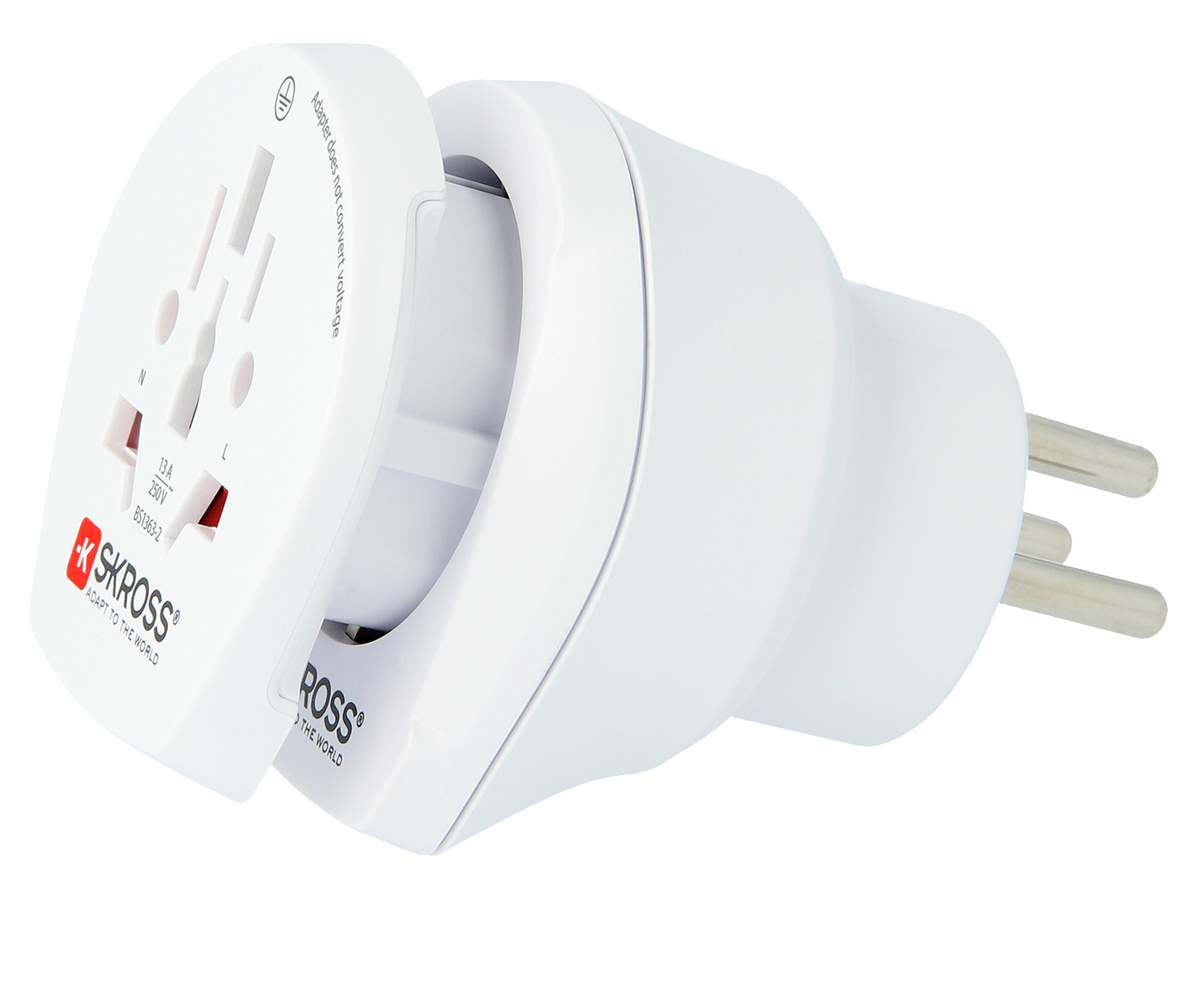 Skross 3-Pole Combo World to Israel Travel Adapter