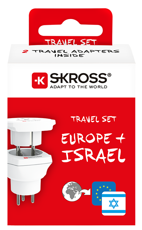 Skross 3-Pole Combo World to Israel Travel Adapter Packaging