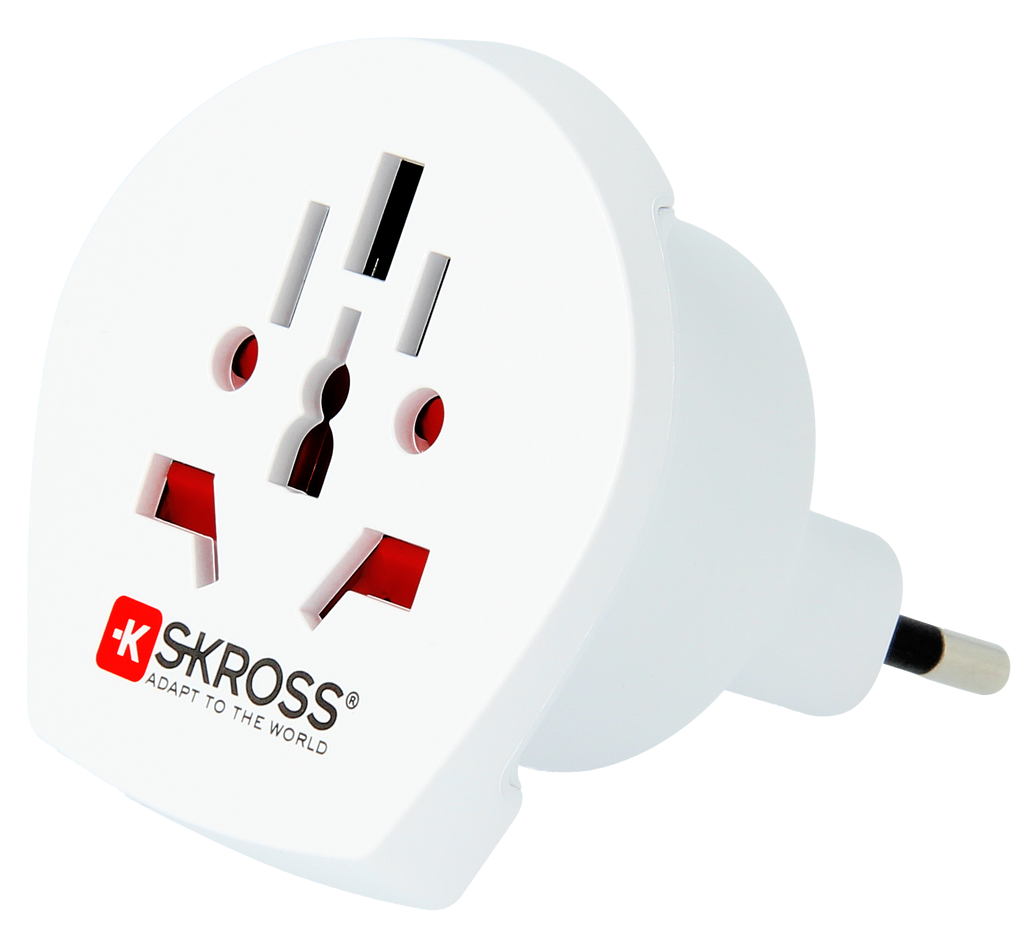 Skross 3-Pole World to Italy Travel Adapter
