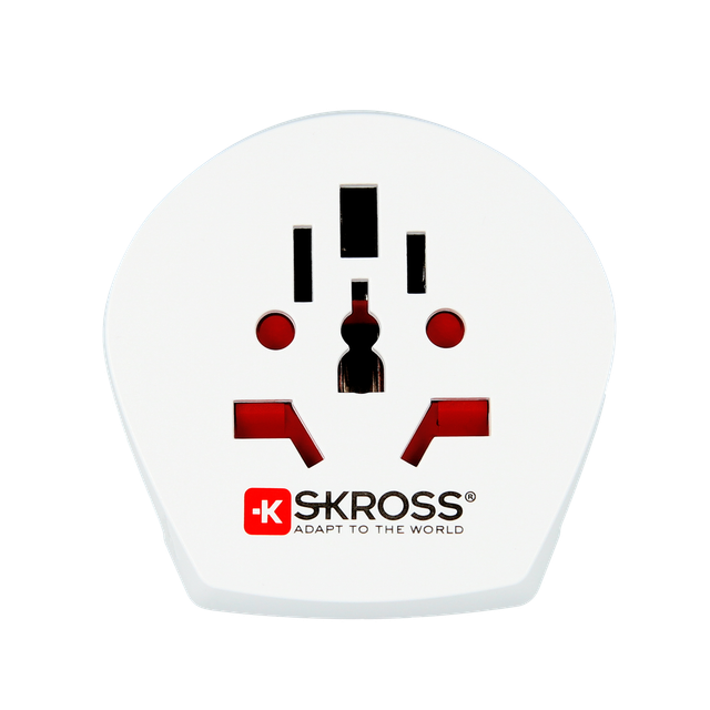 SKROSS Reiseadapter „World To Italy“ – Für Steckdosen In Italien & Anderen Ländern Mit Italienischem Standard