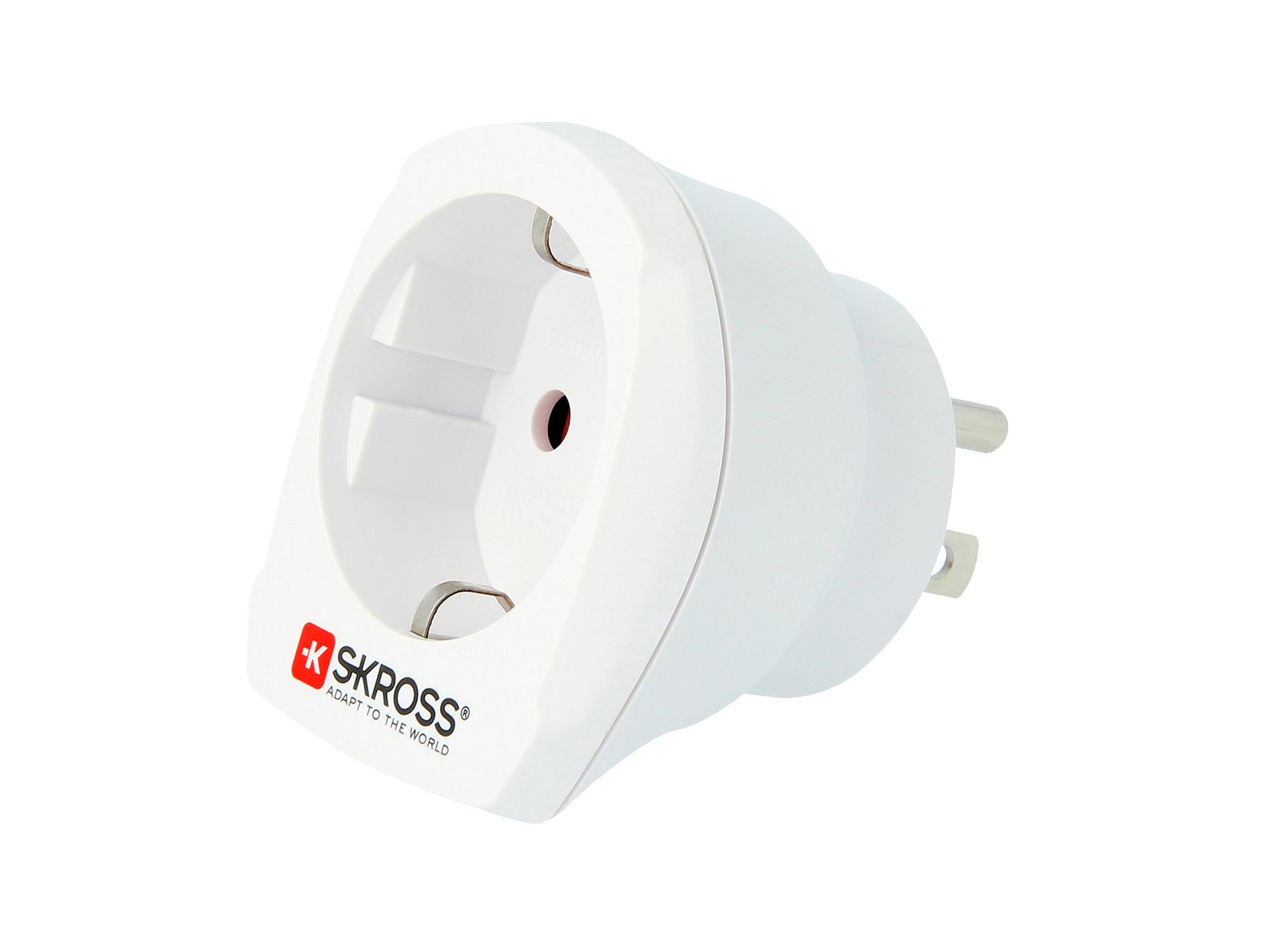 Skross Europe to USA Travel Adapter side on