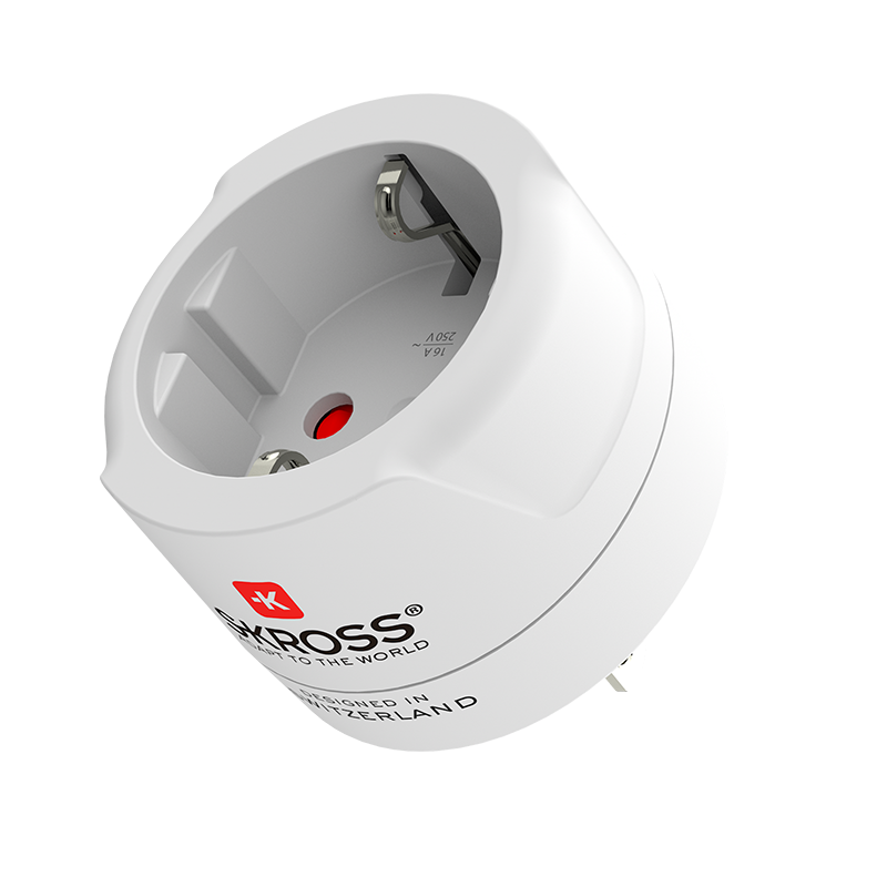 Skross Europe to USA Travel Adapter side on