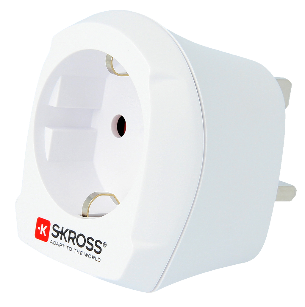 Skross 3-Pole Europe to UK Travel Adapter