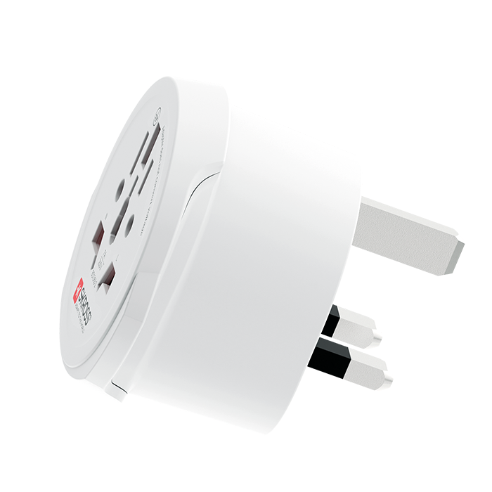 Skross World to UK travel adapter front