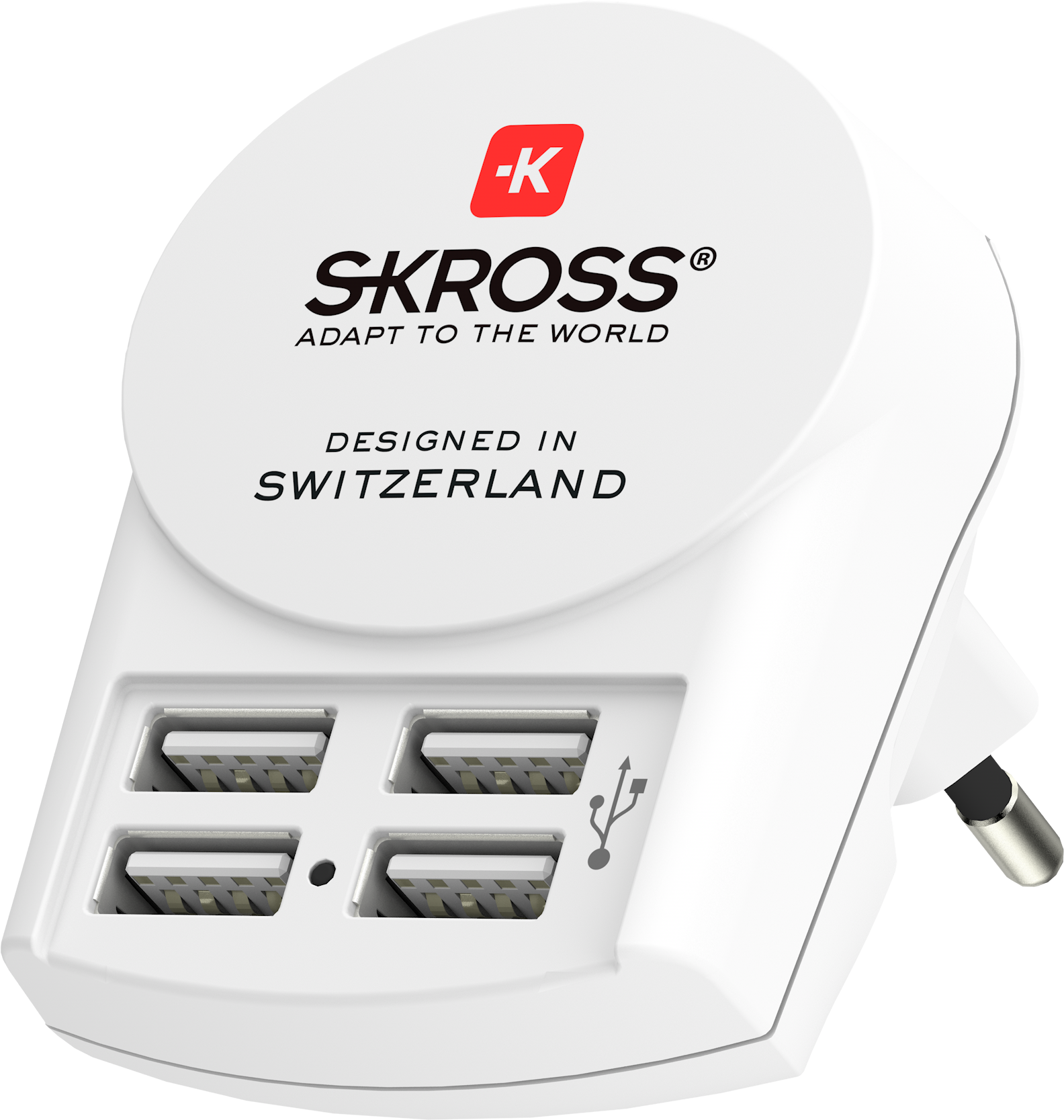 Skross USB Charger. Euro USB Charger (4xA)