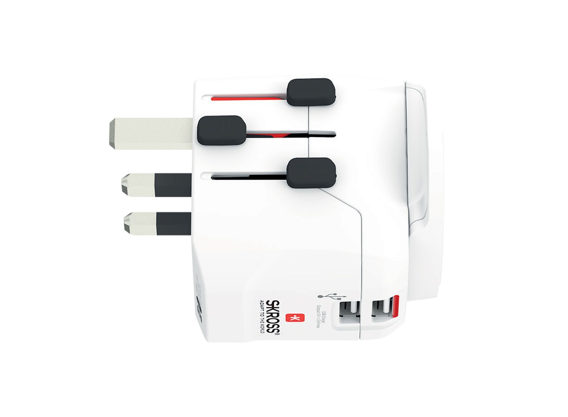 Skross PRO Light USB (2xA) - World travel adapter UK
