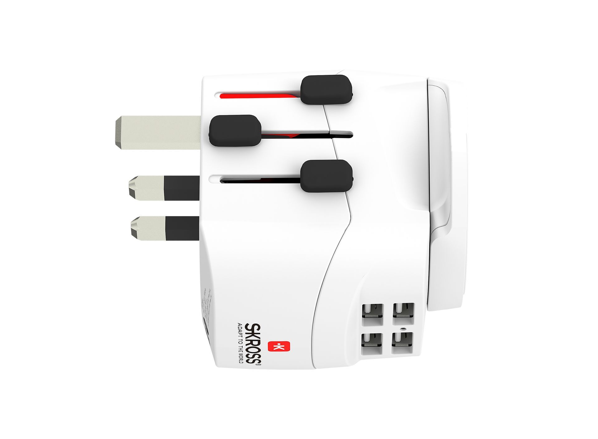 Skross PRO Light USB (4xA) - World travel adapter UK