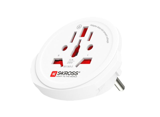 SKROSS 1.103145 Pro Light Adaptateur de Voyage Universel 2-3 pôles pour