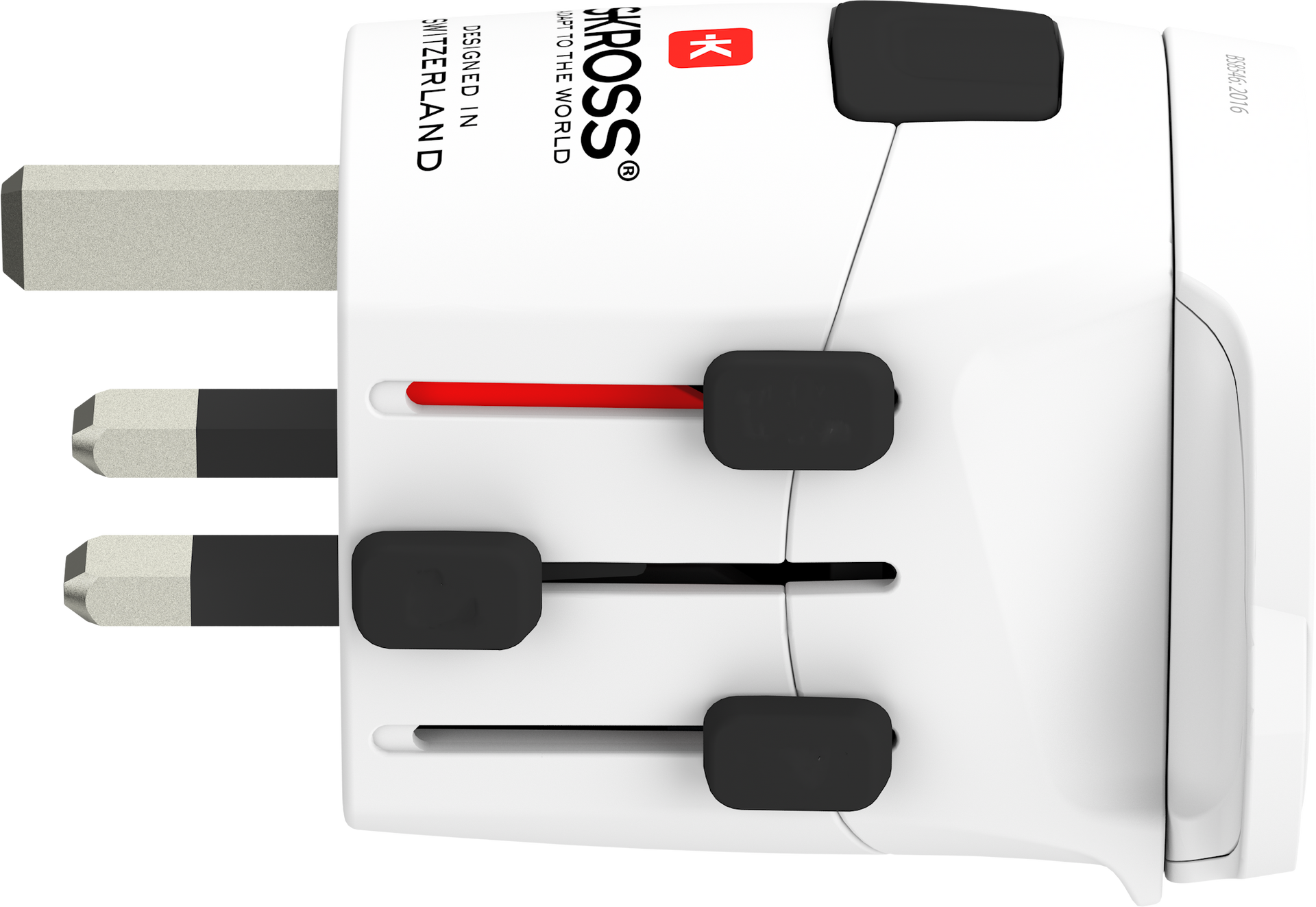Skross 3-Pole PRO Light - World Travel Adapter UK