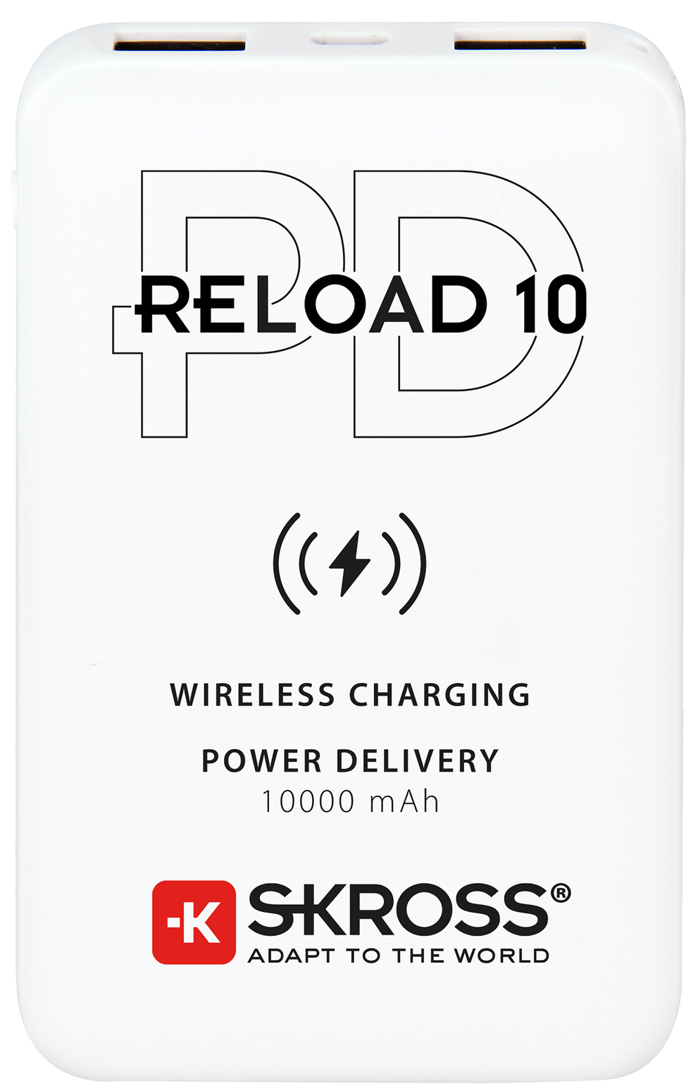 Skross 10,000 mAh Power Bank with Wireless Charging. Skross Reload 10 Qi PD