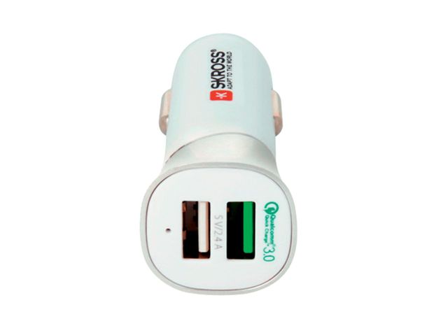 SKROSS Dual USB Car Charger - Quick Charge 3.0