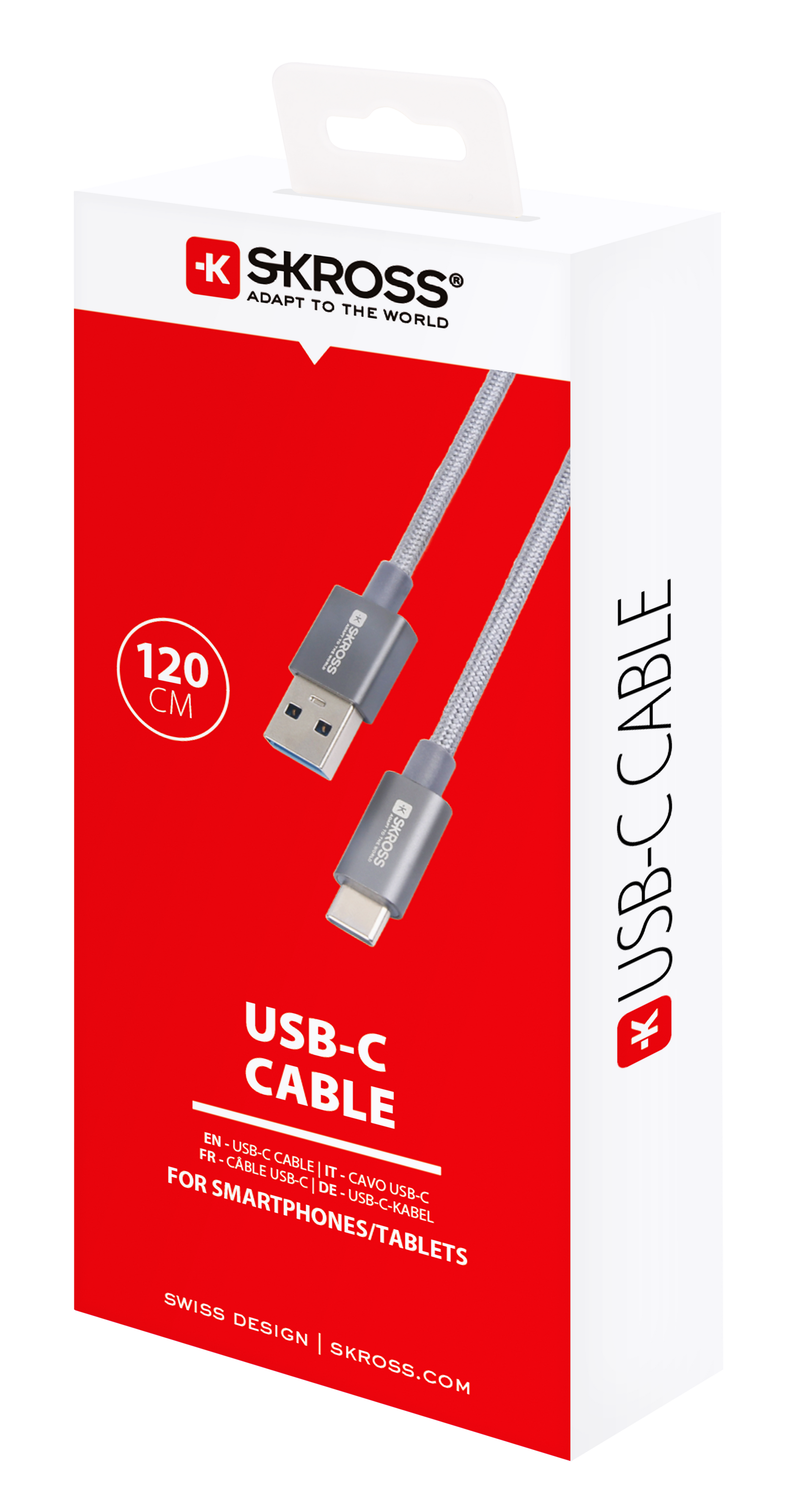 Skross USB to USB-C Charging Cable Packaging