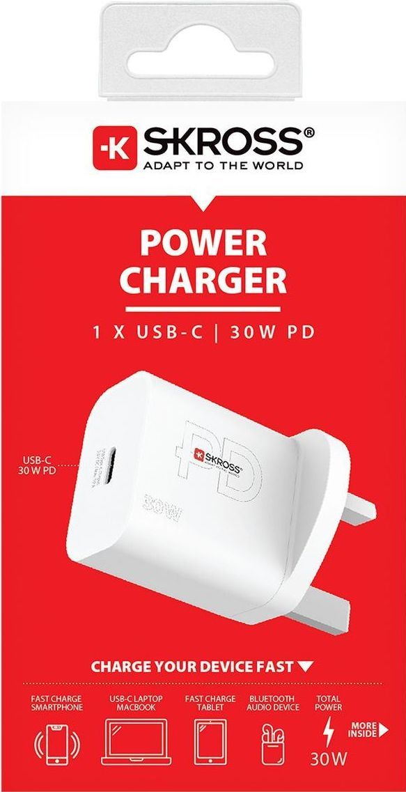 Skross USB Charger. Power Charger UK Packaging