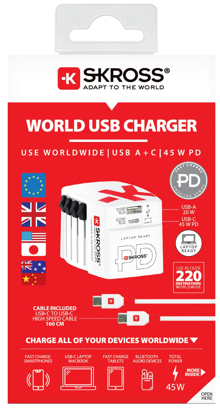 Skross power delivery World USB Charger AC45PD Packaging
