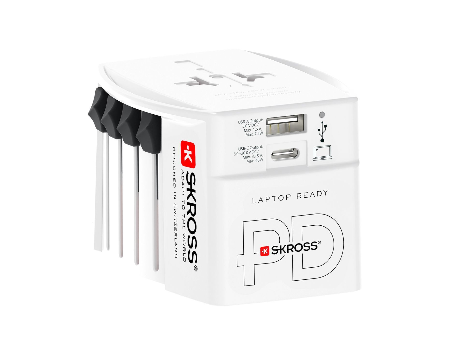 A white box with the word skross on it