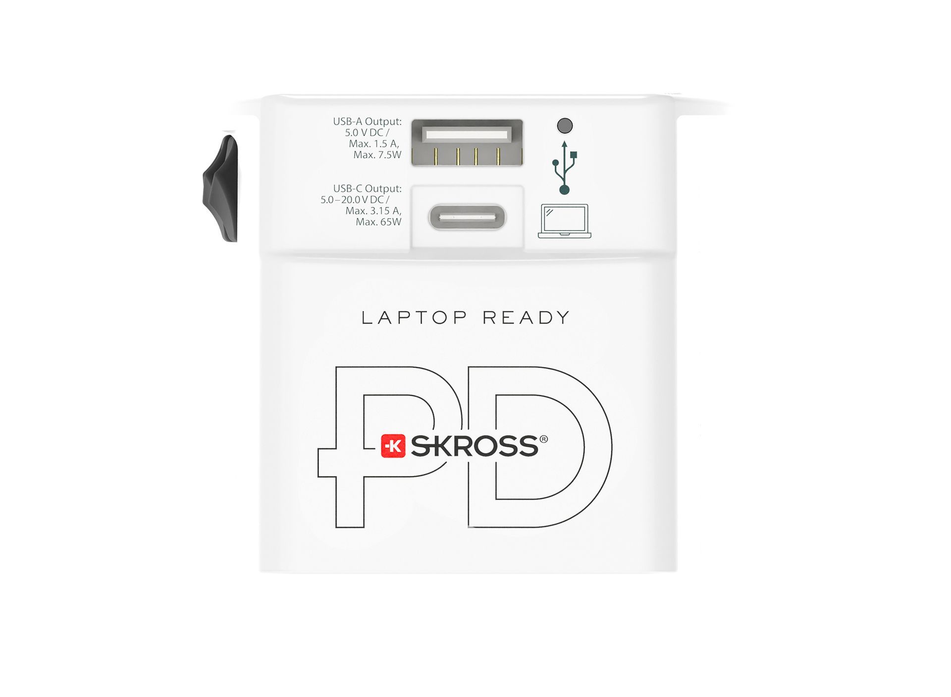 Skross power delivery MUV USB AC65PD travel adapter