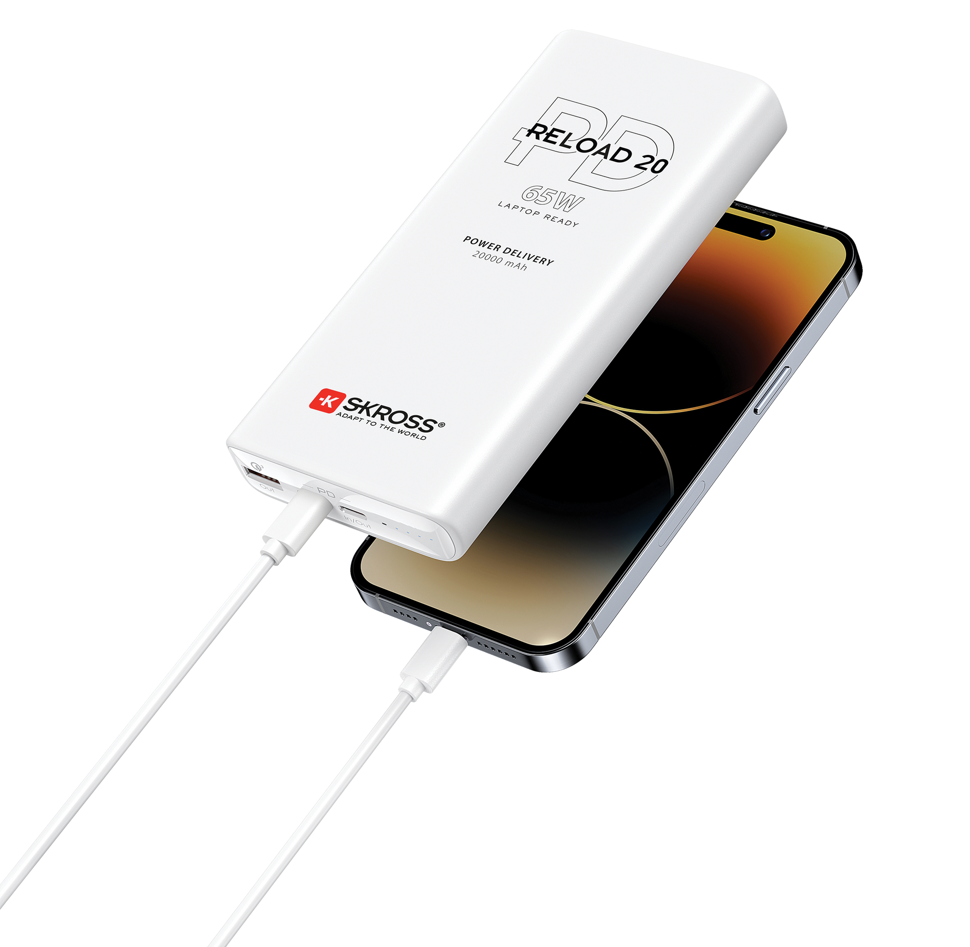 20000 mAh 65w power bank charging iPhone