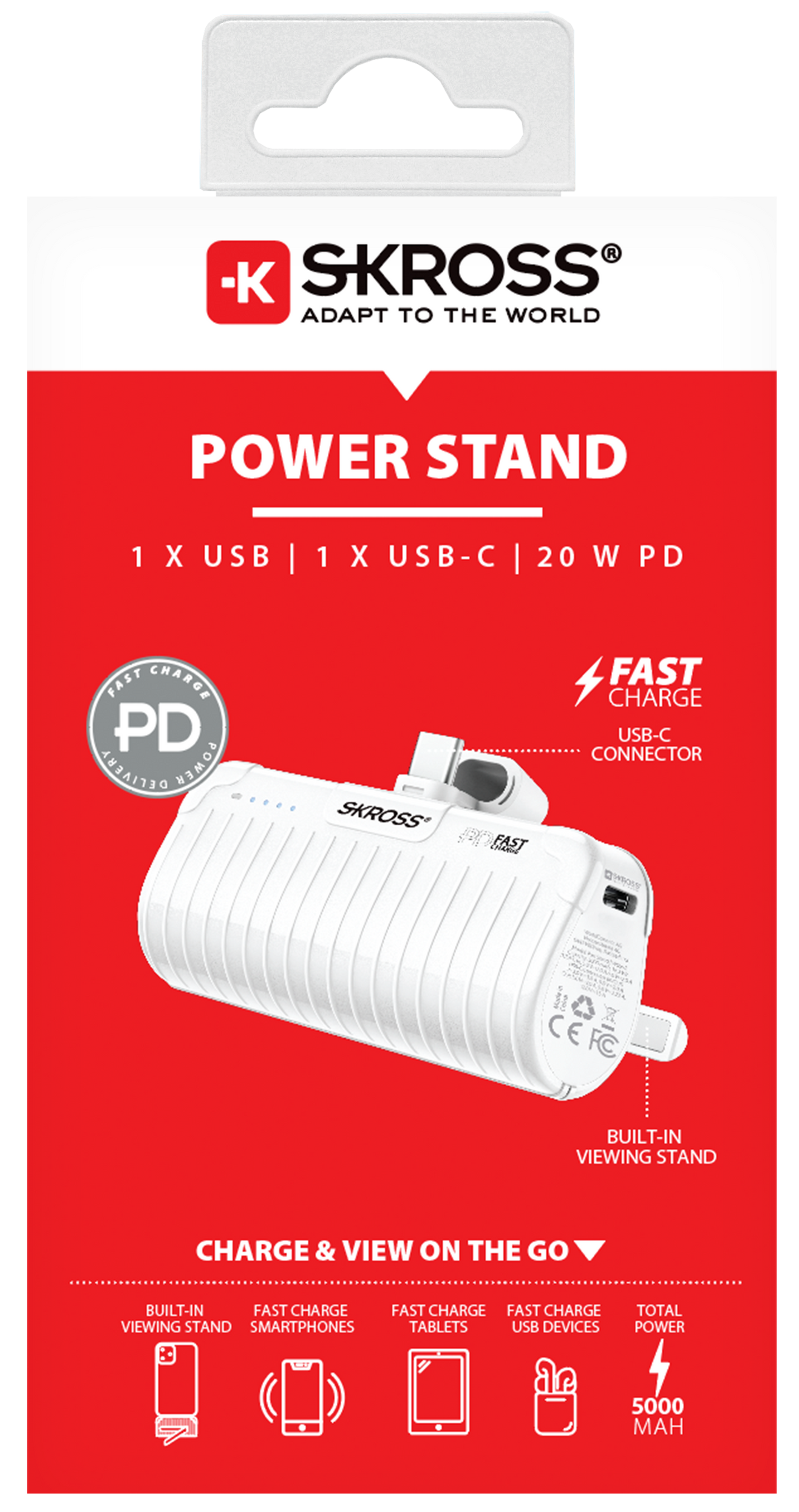 Skross power stand retail packaging