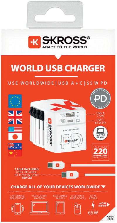 Skross Power Delivery World USB Charger AC45PD Packaging