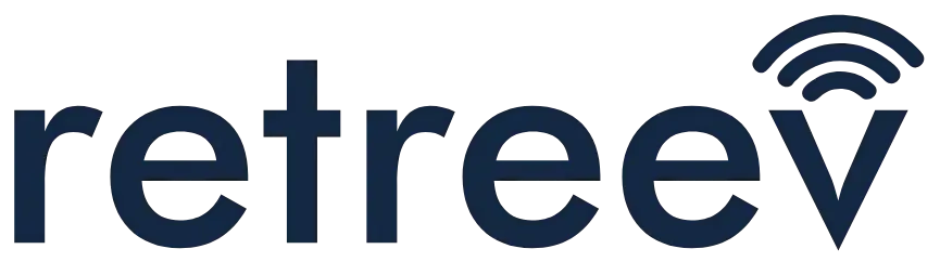 The word retreev is written in black on a white background.