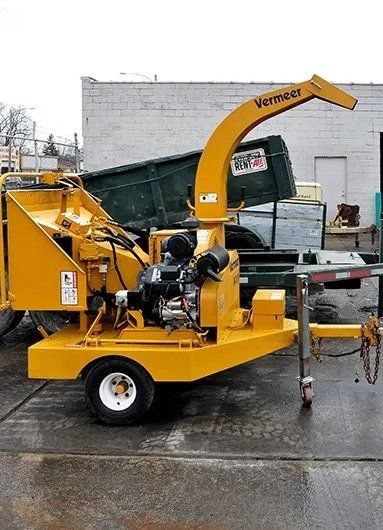 Yellow Machine on a Trailer