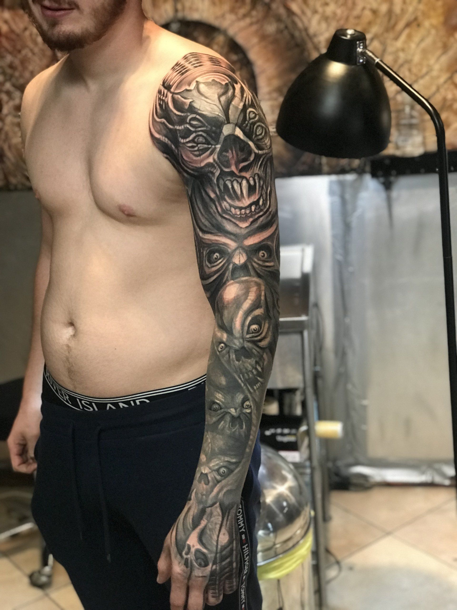 man with sleeve tattoo