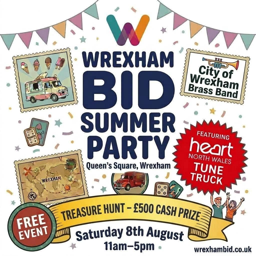 Wrexham BID Summer Party poster