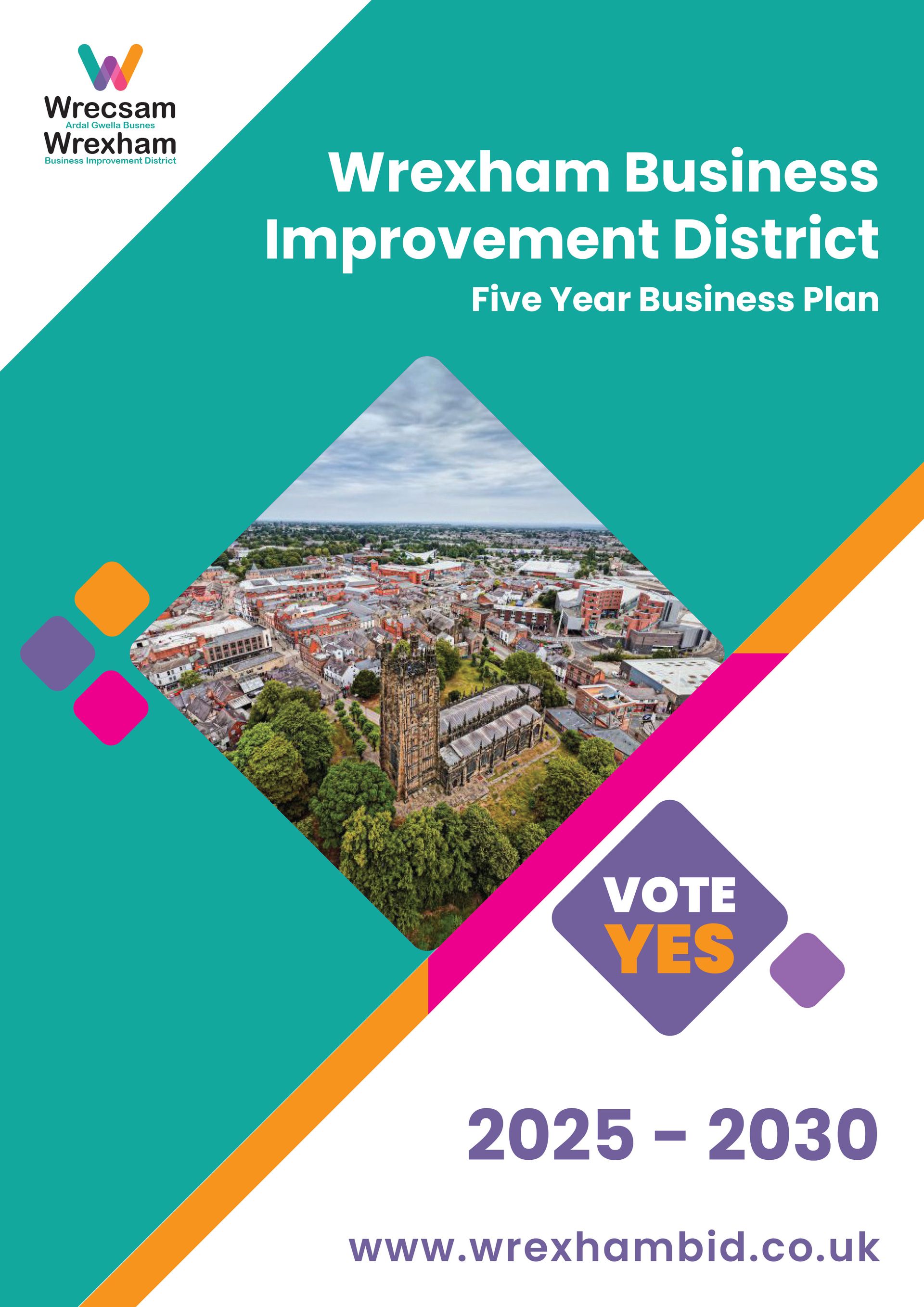 A poster for the wrexham business improvement district