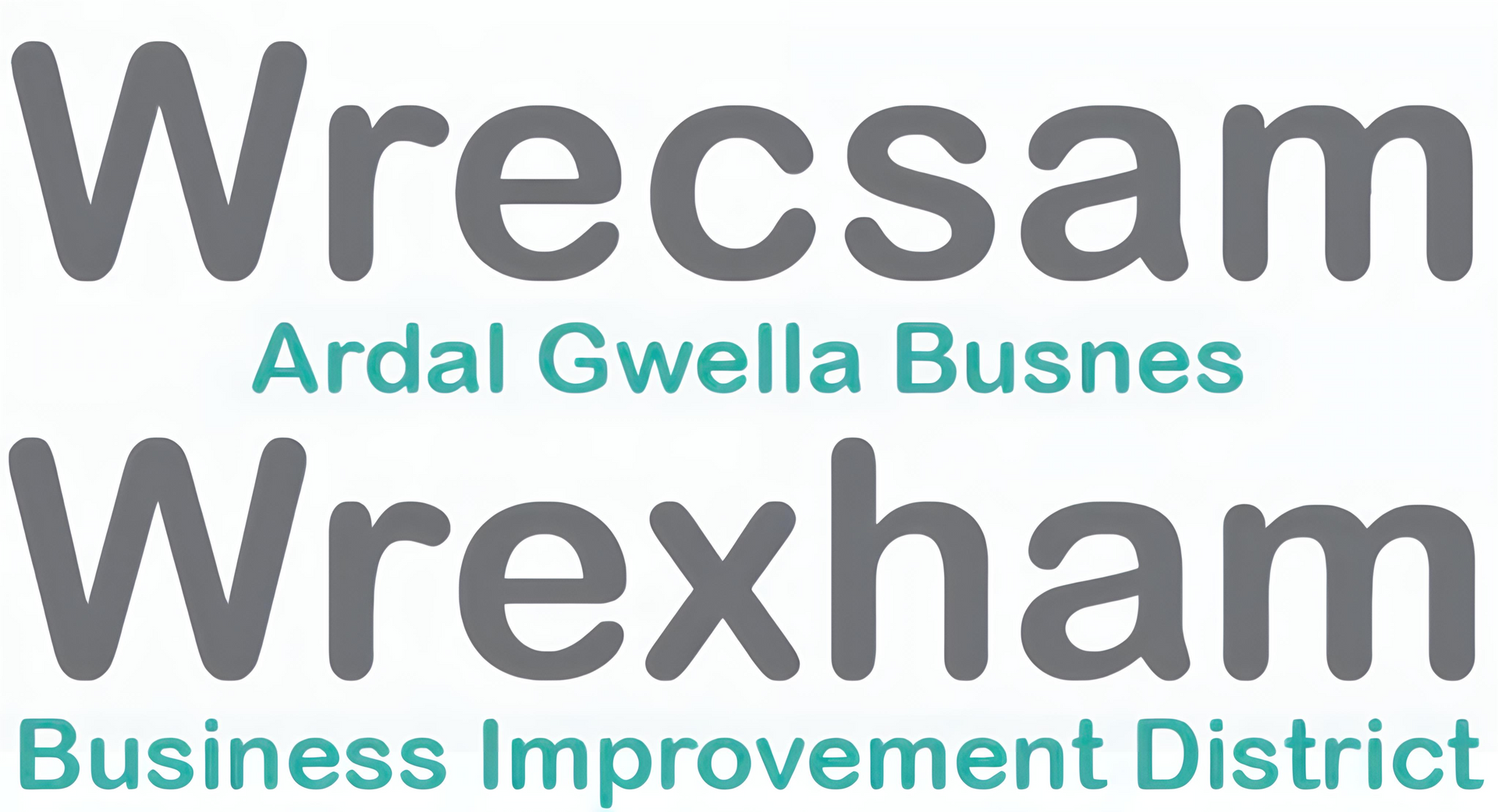 The logo for the wrexham business improvement district