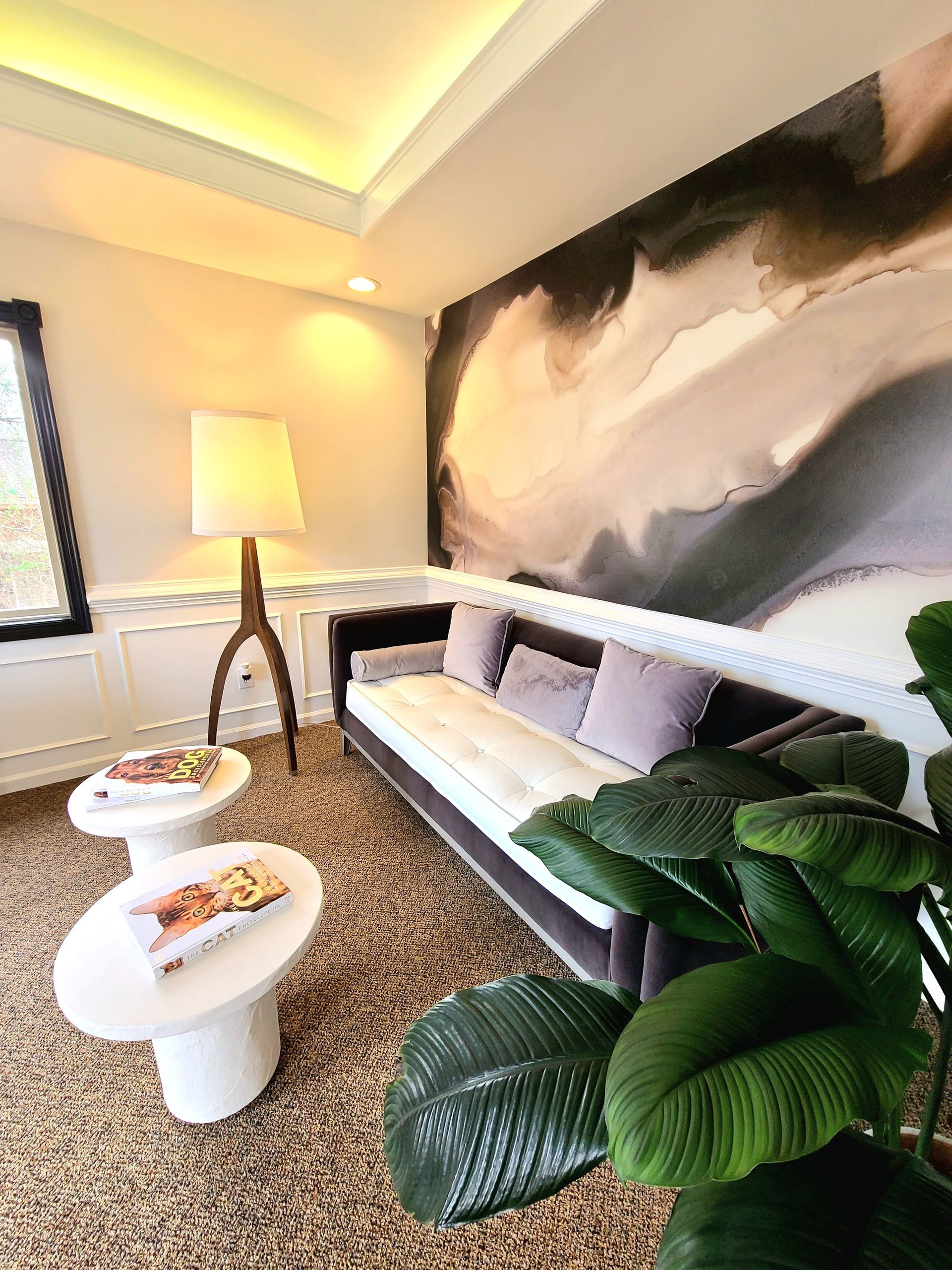 dental lounge with plants