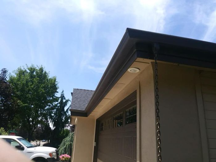 Newly Installed Gutter — Boise, ID — Elite Seamless Rain Gutter LLC