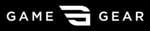 A black and white logo for game gear