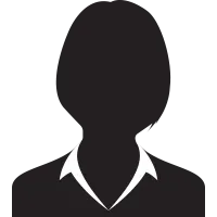 It is a silhouette of a woman without a face.