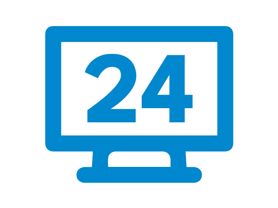ícone de 24 monitores