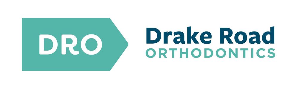 Logo for Drake Road Orthodontics: Turquoise "DRO" in a shape, with "Drake Road ORTHODONTICS" text.