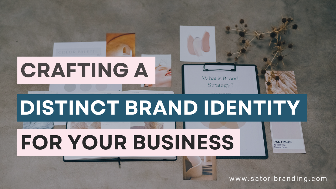 Crafting a distinct brand identity for your business. 