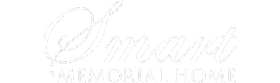 Smart Memorial Home logo in white script
