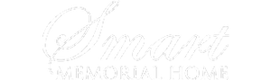 Smart Memorial Home logo in white script.