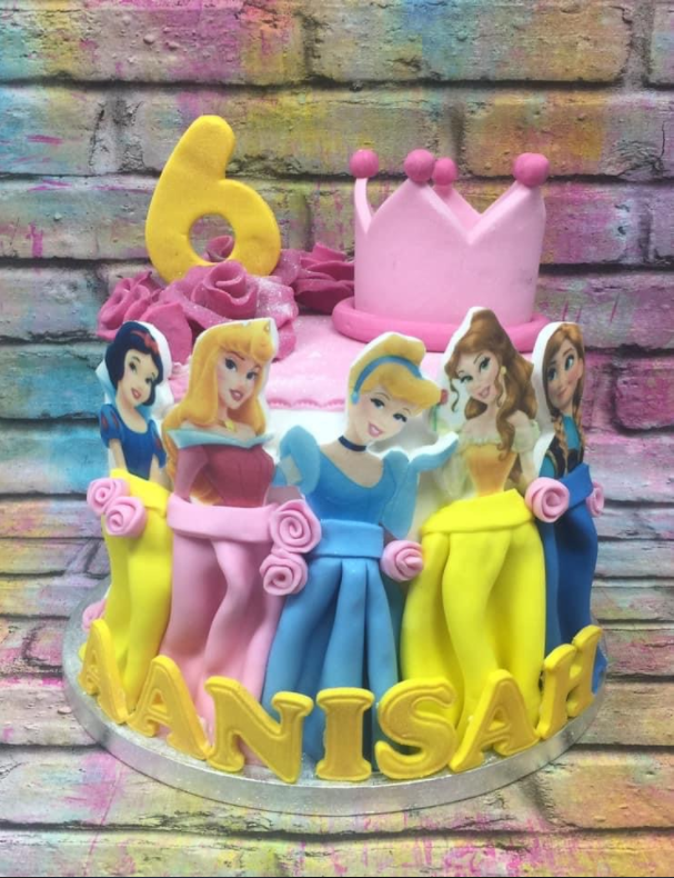6th Birthday Princess Cake