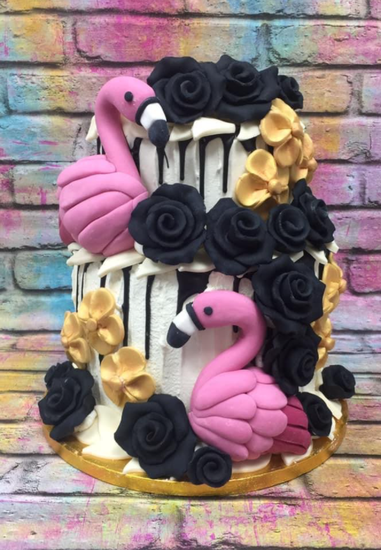 Flamingo Birthday Cake