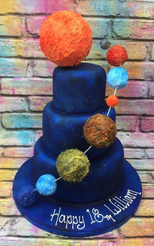 Solar System Birthday Cake