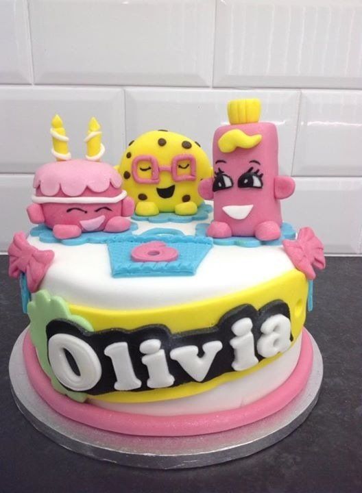 Shopkins birthday cake for Olivia